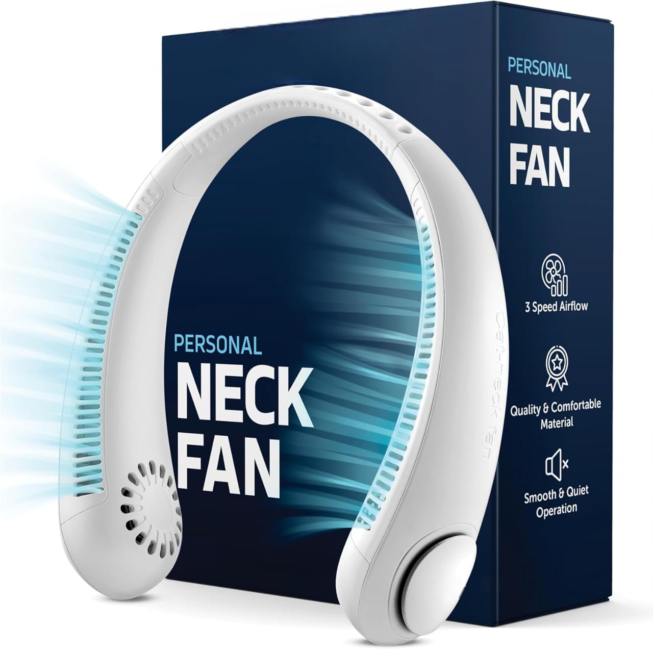 Premium Hands-Free Neck Fan with Powerful Airflow System