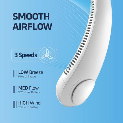 Premium Hands-Free Neck Fan with Powerful Airflow System