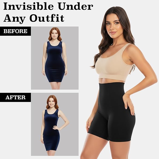 High-Waist Seamless Tummy Control Shapewear for a Sculpted Silhouette