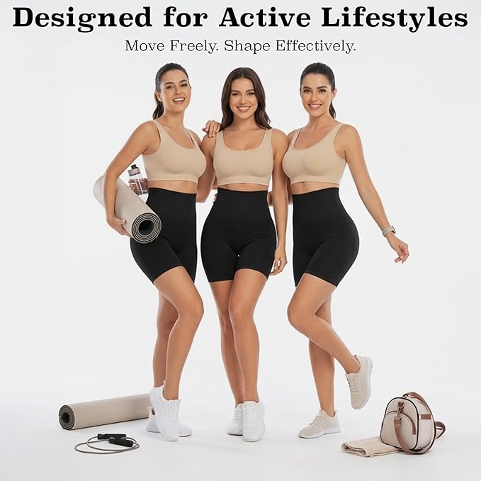 High-Waist Seamless Tummy Control Shapewear for a Sculpted Silhouette