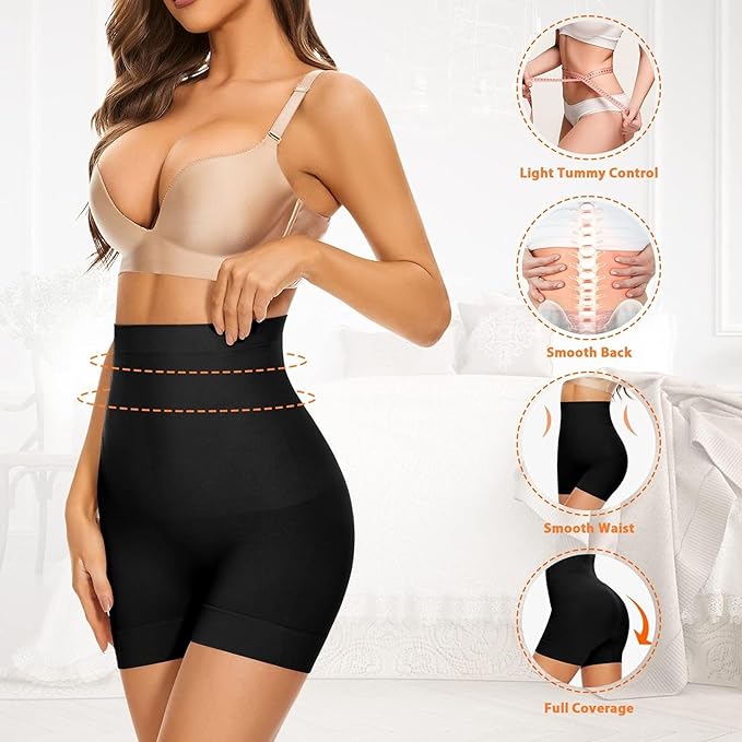 High-Waist Seamless Tummy Control Shapewear for a Sculpted Silhouette