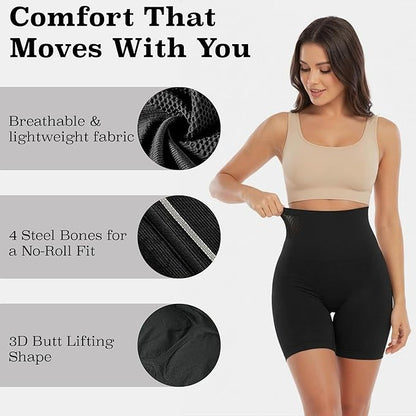 High-Waist Seamless Tummy Control Shapewear for a Sculpted Silhouette