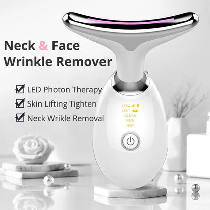 7-in-1 Face & Neck Massager – Anti-Aging Wrinkle Remover